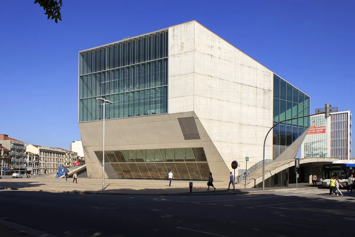 Casa da Música's angular white concert hall in Boavista