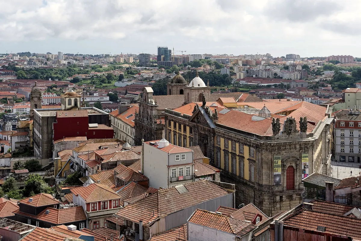Looking out over Porto's terracotta roofs from Torre dos Clérigos